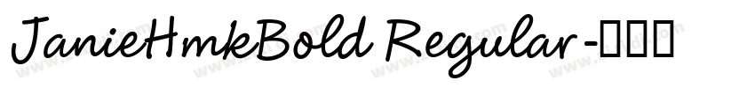 JanieHmkBold Regular字体转换